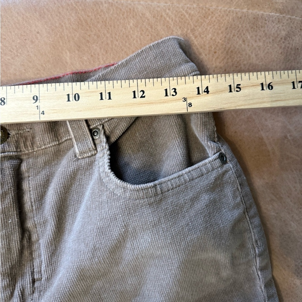 NWT Gloria Vanderbilt Giselle Stretch Bootcut Jeans Brown Corduroy Size 8 Petite - Picture 6 of 10